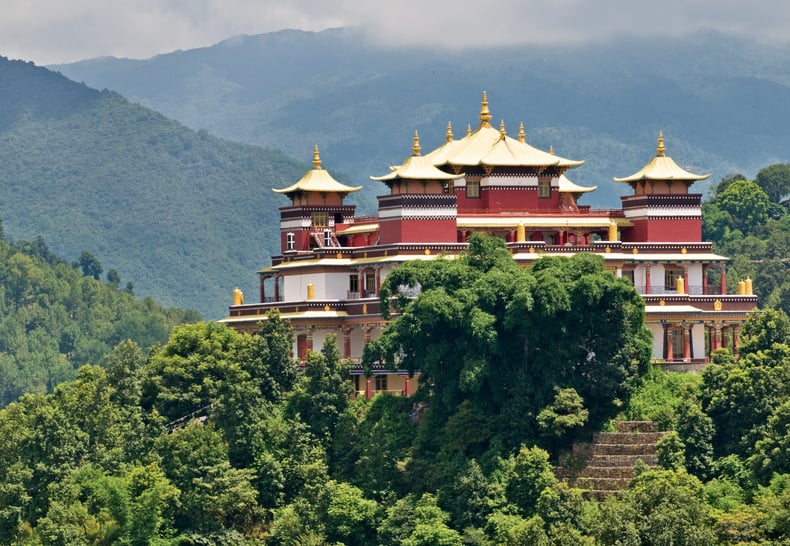 Ancient monastery in the suburb of Katmandu.